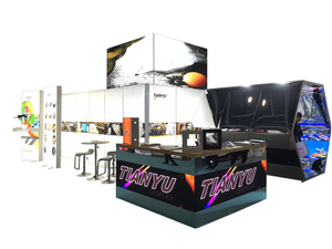 Commerce de gros TIANYU M Series System Used Trade Show Booth custom indoor led screen wall