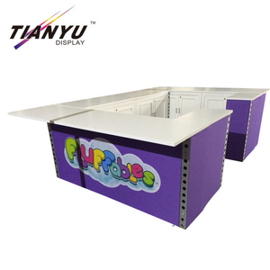 Vente chaude et flexible Publicité Promotion Table, Promotion Exposition contre, Promotor Promotion Table