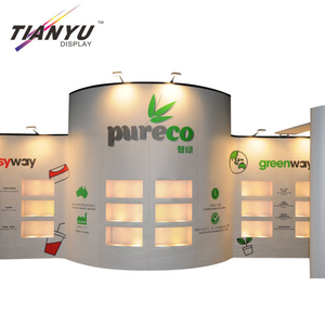 En alliage d'aluminium / métal magnétique Tissu Pop up Display Banner Stands Pop Outdoor up Display Stand