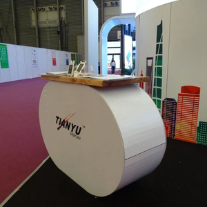 Curve Portable promotionnel Compteur pour Trade Show Booth
