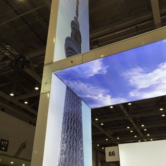 Double Sided LED Textile Light Box Signage Board Floor Stand Aluminium Profil Seg Light Box pour l'affichage de l'exposition