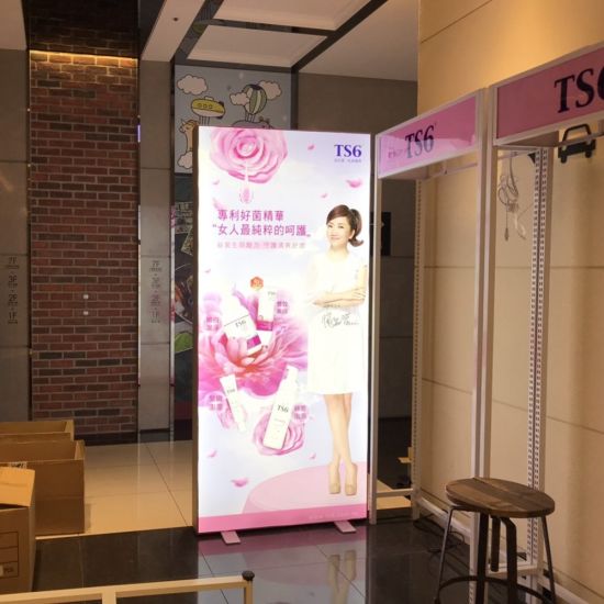 Chain Store Décoration Photo Booth Wholesale Double Side Vêtements Frame-Less magasin LED Light Box